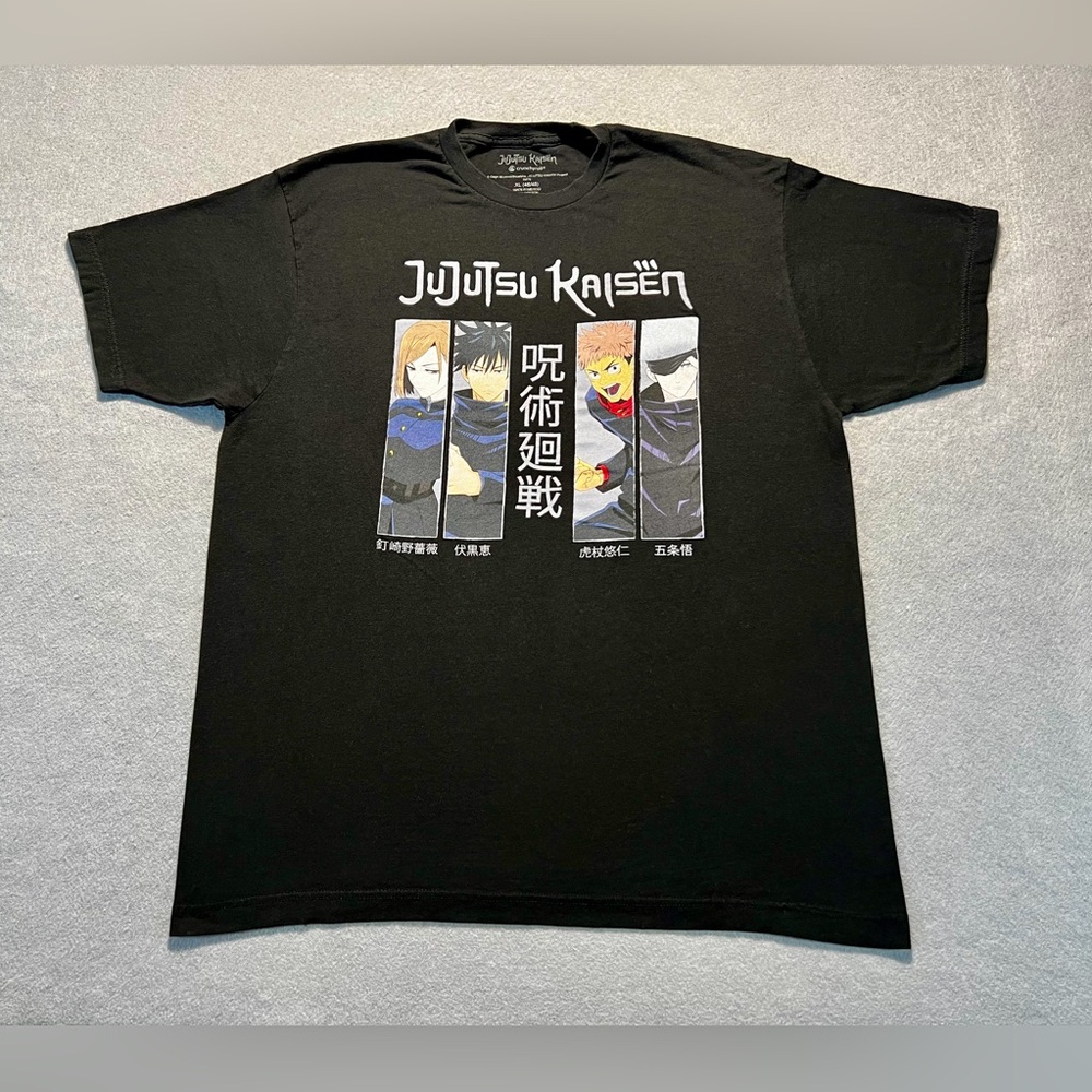 Crunchyroll Jujutsu Kaisen Shirt Men’s XL Anime Graphic Cotton Tee